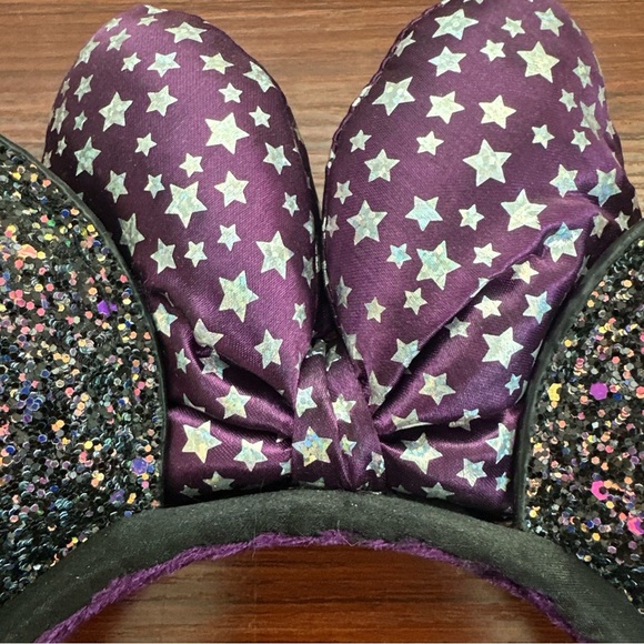 Disney Parks 2020 Minnie Ears Headband Midnight Magic Sparkle Celestial EUC - Picture 8 of 10
